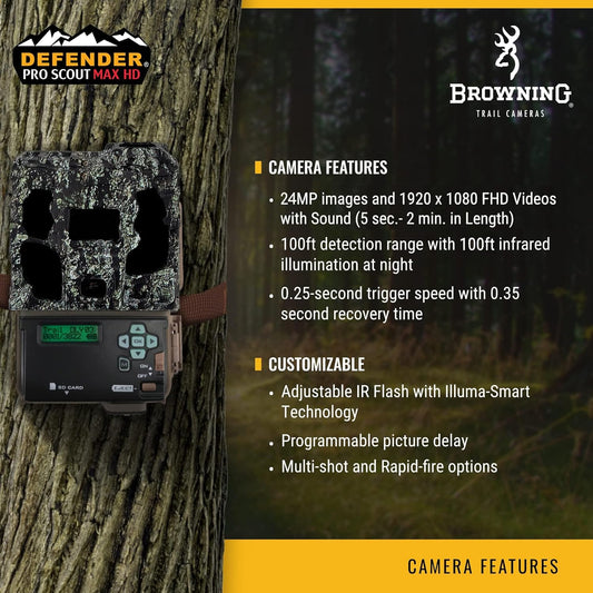 Browning Defender ProScout Max HD Cellular Trail Camera